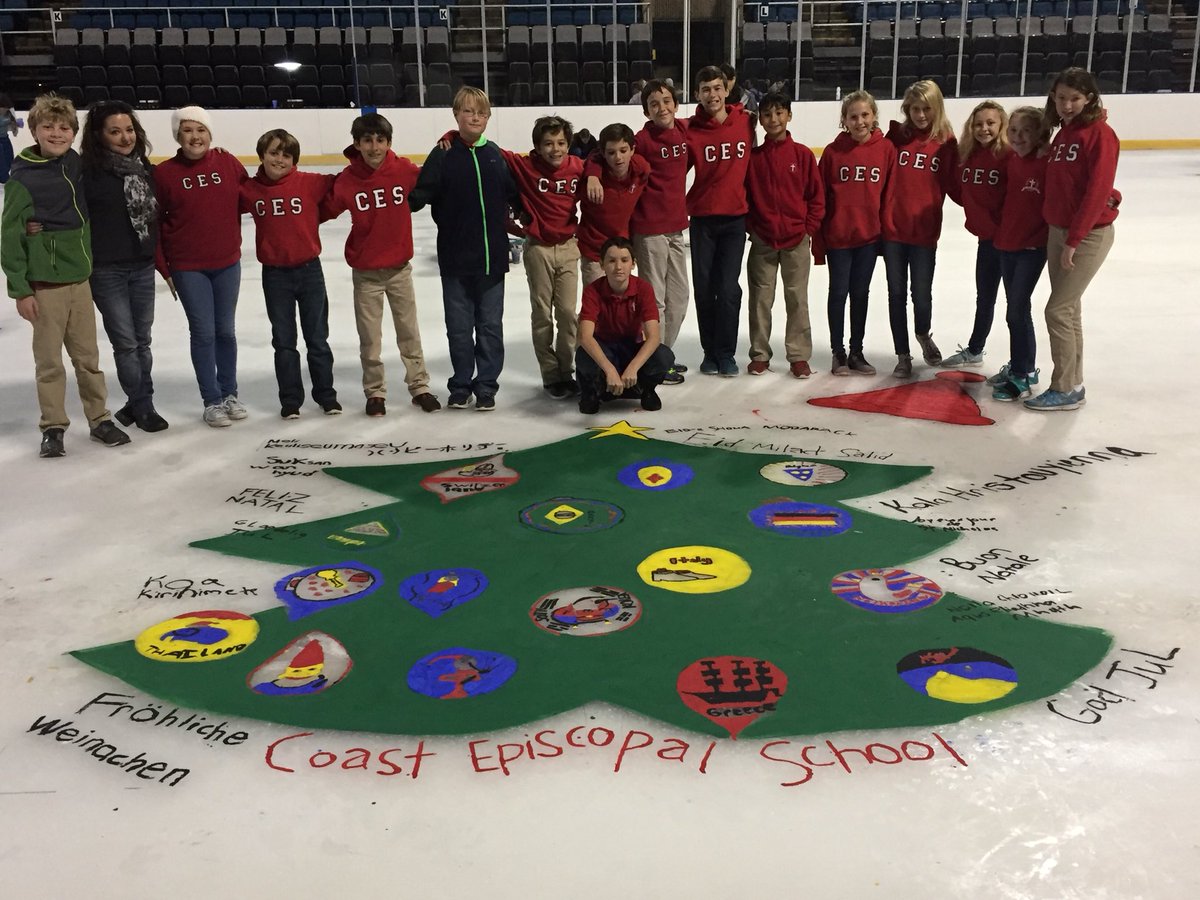 Coast_Episcopal's tweet photo. So proud of our 6th graders! Art finalists... “Christmas Around the World” masterpiece on ice!! https://t.co/cCwS1b1MXu