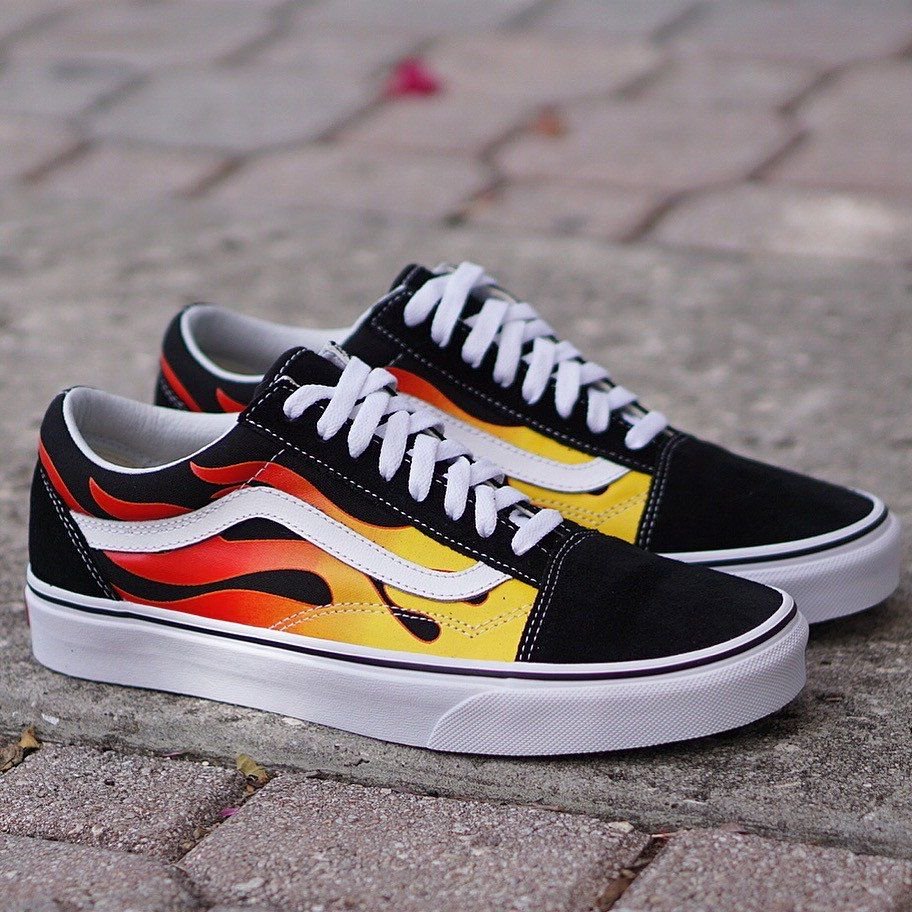 vans old skool flame magyar