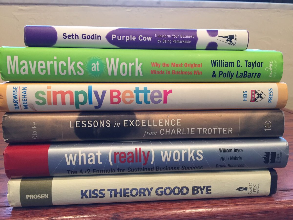 My personal selection of books that share the best view on how to build, lead, and grow a successful organization buff.ly/2y3ASSL