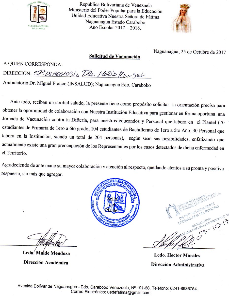 ue_fatima's tweet photo. Comprobante de Solicitud de Jornada de Vacunación https://t.co/Yd7TyIE9IJ