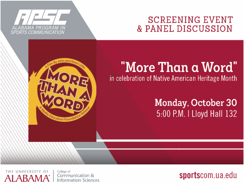 Check out this great event on Monday, Oct. 30 from <a href="/BamaSportscom/">APSC</a>! #OTOB