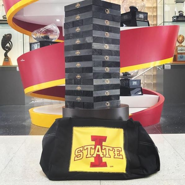 CycloneATH's tweet image. Need a new game to add to your tailgating scene? 

RT for the chance to win this Cyclones giant jenga set! 🌪🌪