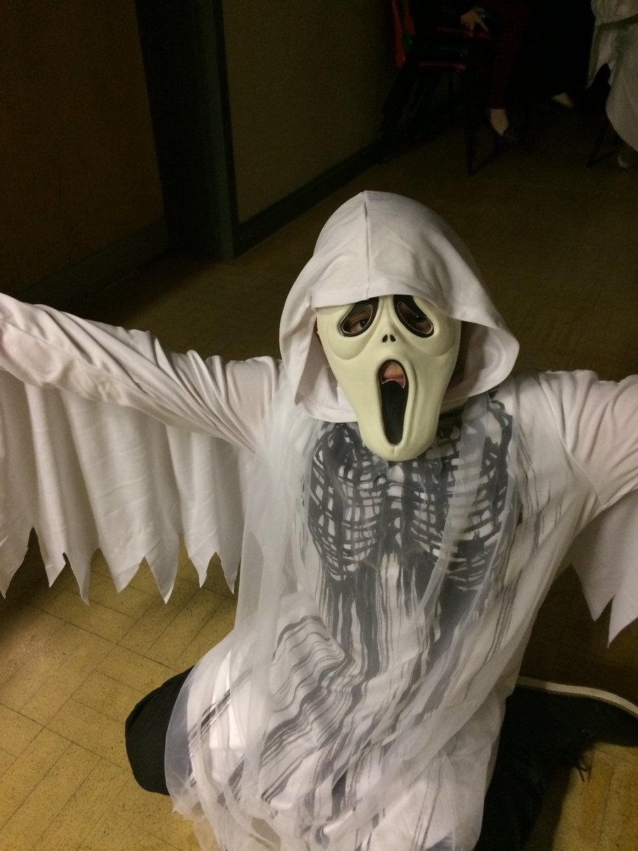 Great Halloween Disco with Year  6 and Year 7 - Thanks to PTA for support.