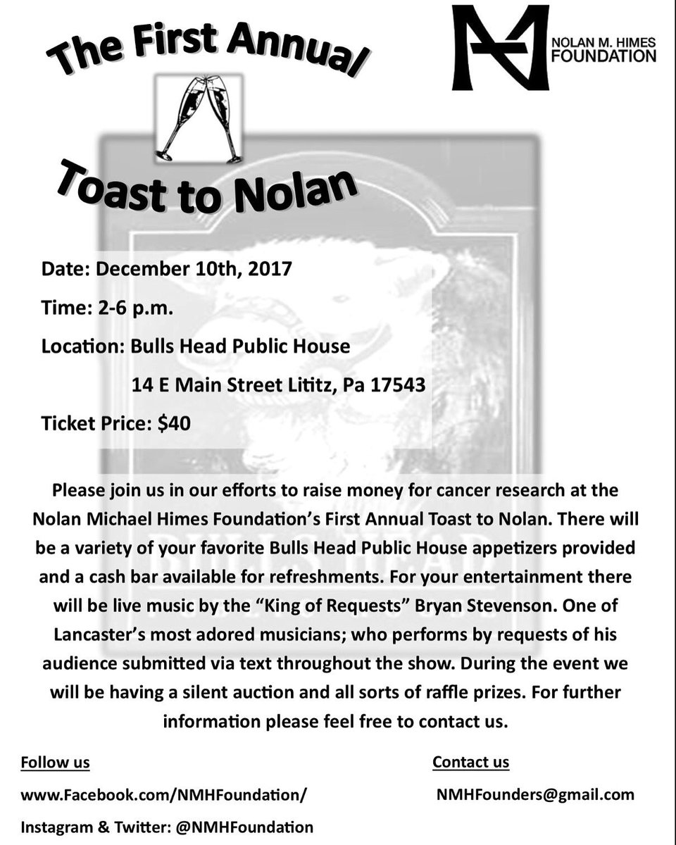 NMHFoundation's tweet photo. The First Annual Toast to Nolan is coming sooner than you think. We have limited supply, do not wait too long or it may be too late. https://t.co/6O03W0kbUm