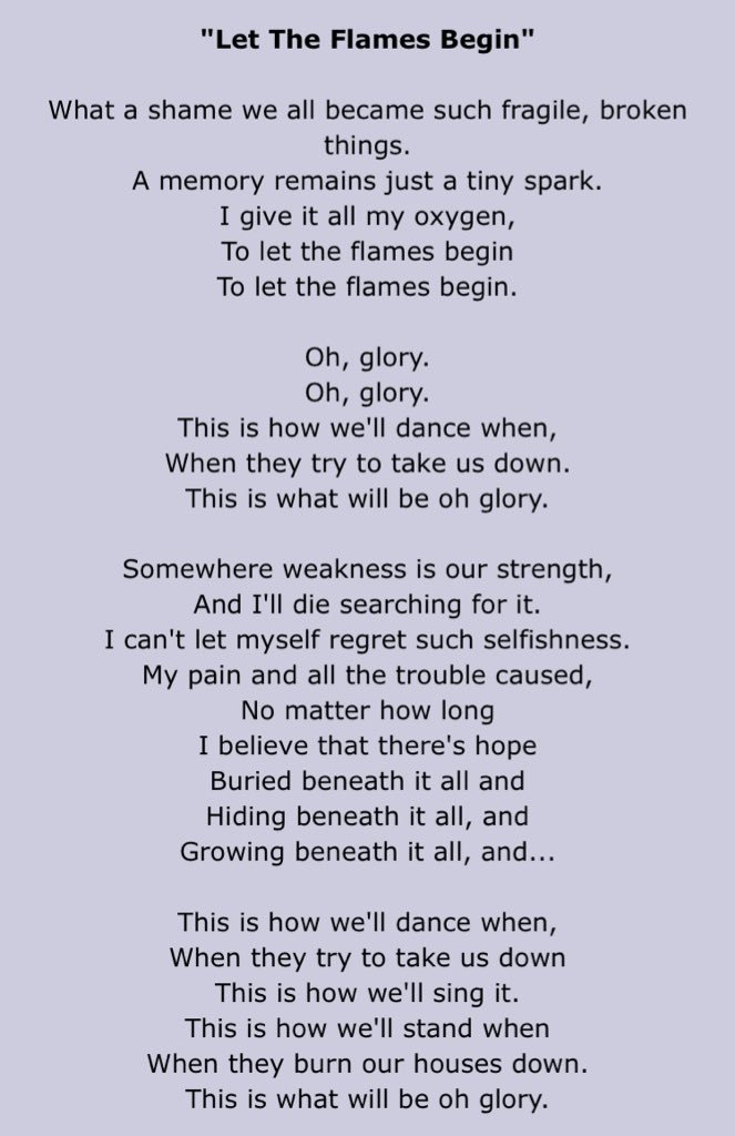Let the flames begin lyrics