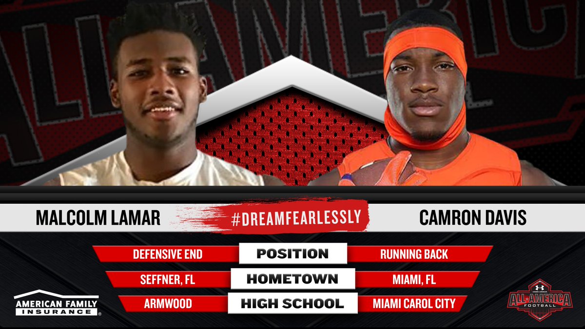 UANextFootball's tweet photo. It's a @oregonfootball commit vs. a @CanesFootball commit. Who will advance in the #dreamfearlessly Fan Vote? https://t.co/oTnY40Xxik https://t.co/6aaG9Lj9RK