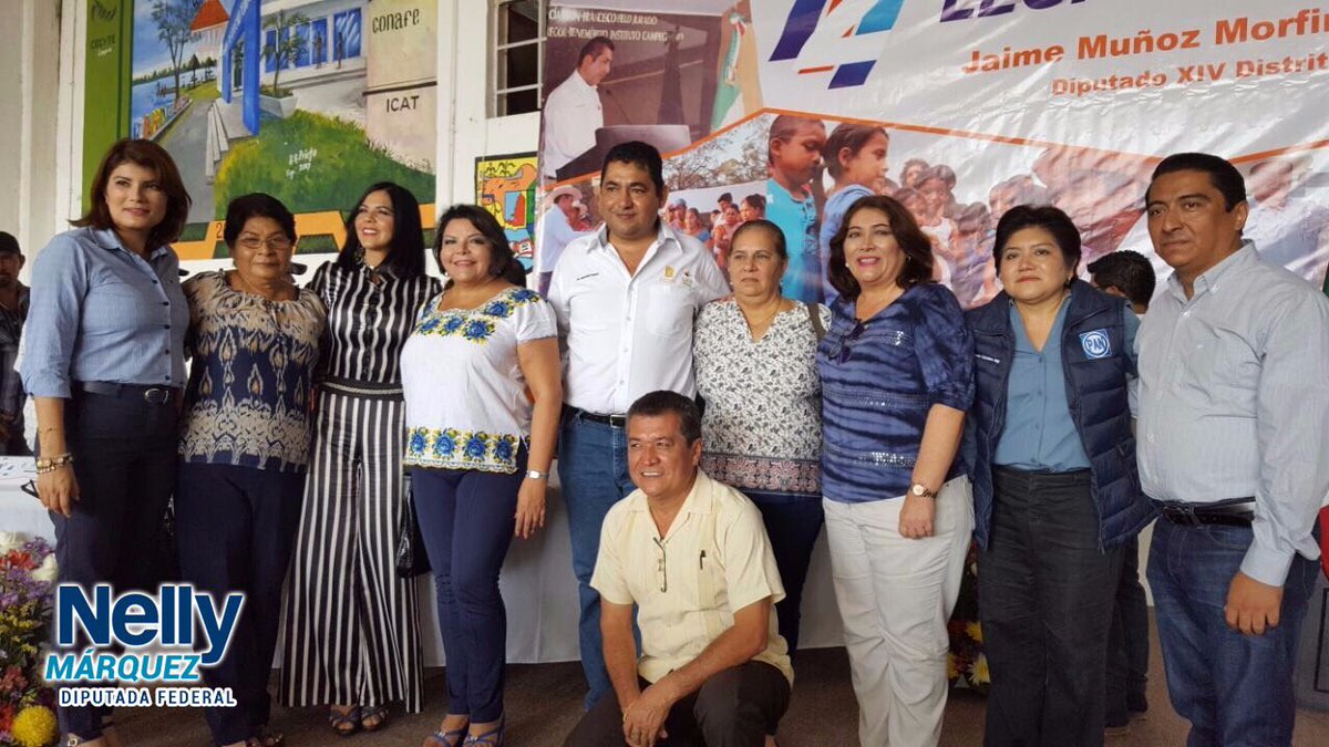 NellyMarquez's tweet photo. Acompañamos al diputado local por Candelaria @jaimemunozmor a su informe de labores legislativas. ¡Felicidades por los logros obtenidos! https://t.co/KqlpdLEZPa