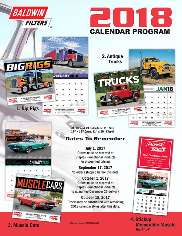 BaldwinFilters's tweet image. Choose your favorite Baldwin Filters calendar - from antique trucks to big rigs to muscle cars. ow.ly/Rimp30fXxmL #baldwinbest