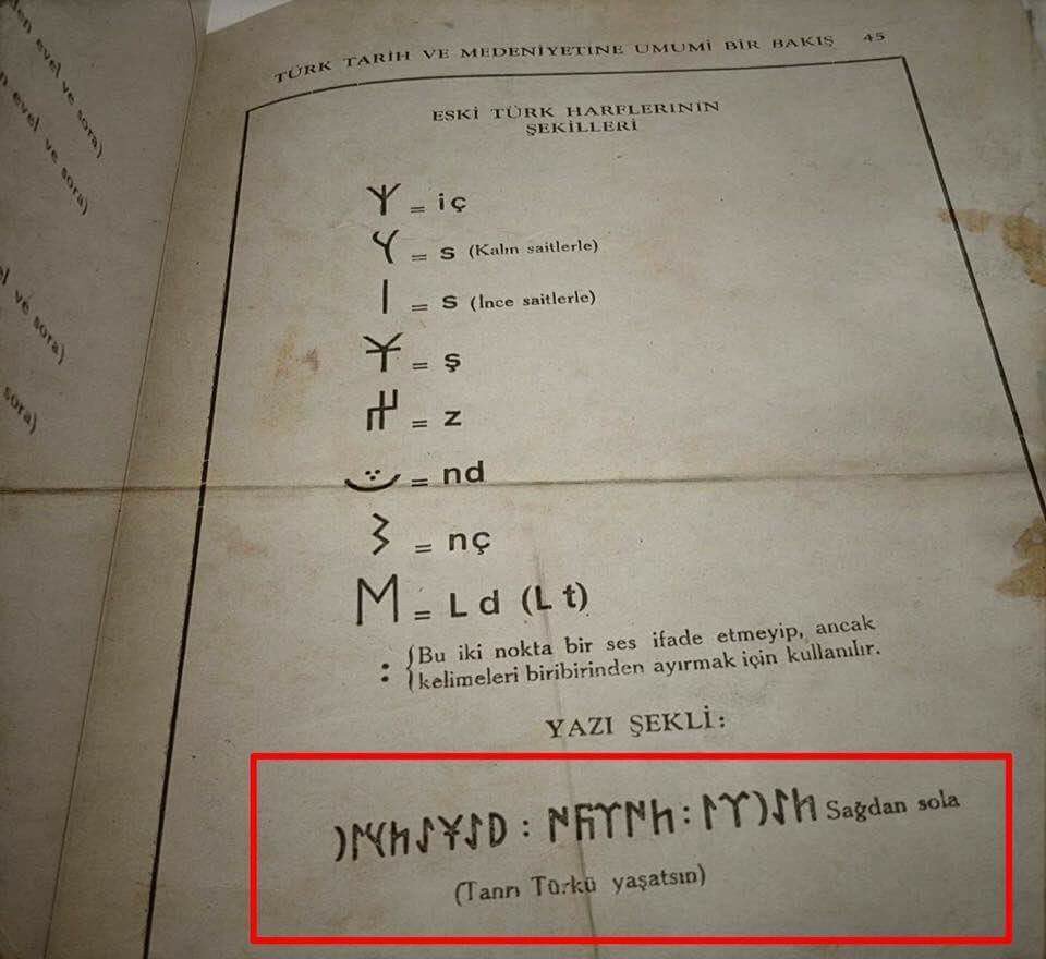 TurkcuAvukat's tweet photo. Atatürk'ün  bizzat Liseli gençler için hazırlattığı tarih kitabının ilk cildinin 45.sayfasından bir görüntü...

Tanrı Türk'ü Yaşatsın https://t.co/hrDF8YTBKo