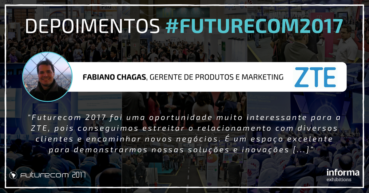 FuturecomEvento's tweet photo. Confira a opinião de alguns participantes do #Futurecom2017 sobre a 19° edição do maior evento de Telecom, TI e Internet da América Latina. https://t.co/jR4qKljy5u