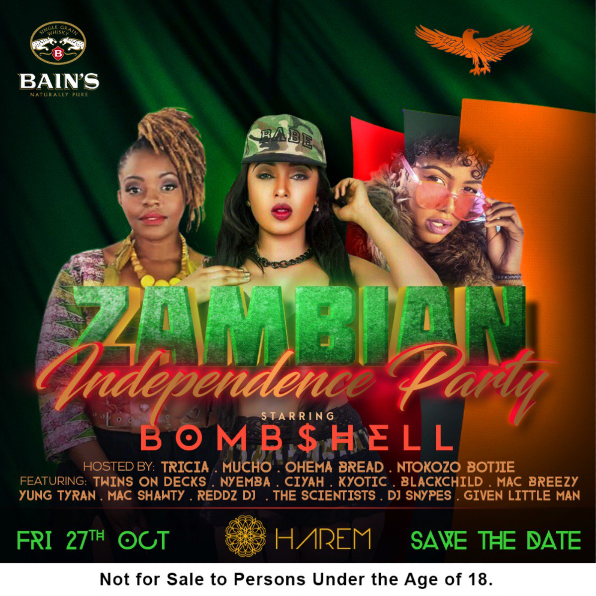 BoityEmm84's tweet photo. We celebrating Zambian's Independence Day this Friday only @Harem_sa 🙌🙌🙌 https://t.co/HwPHnztITF