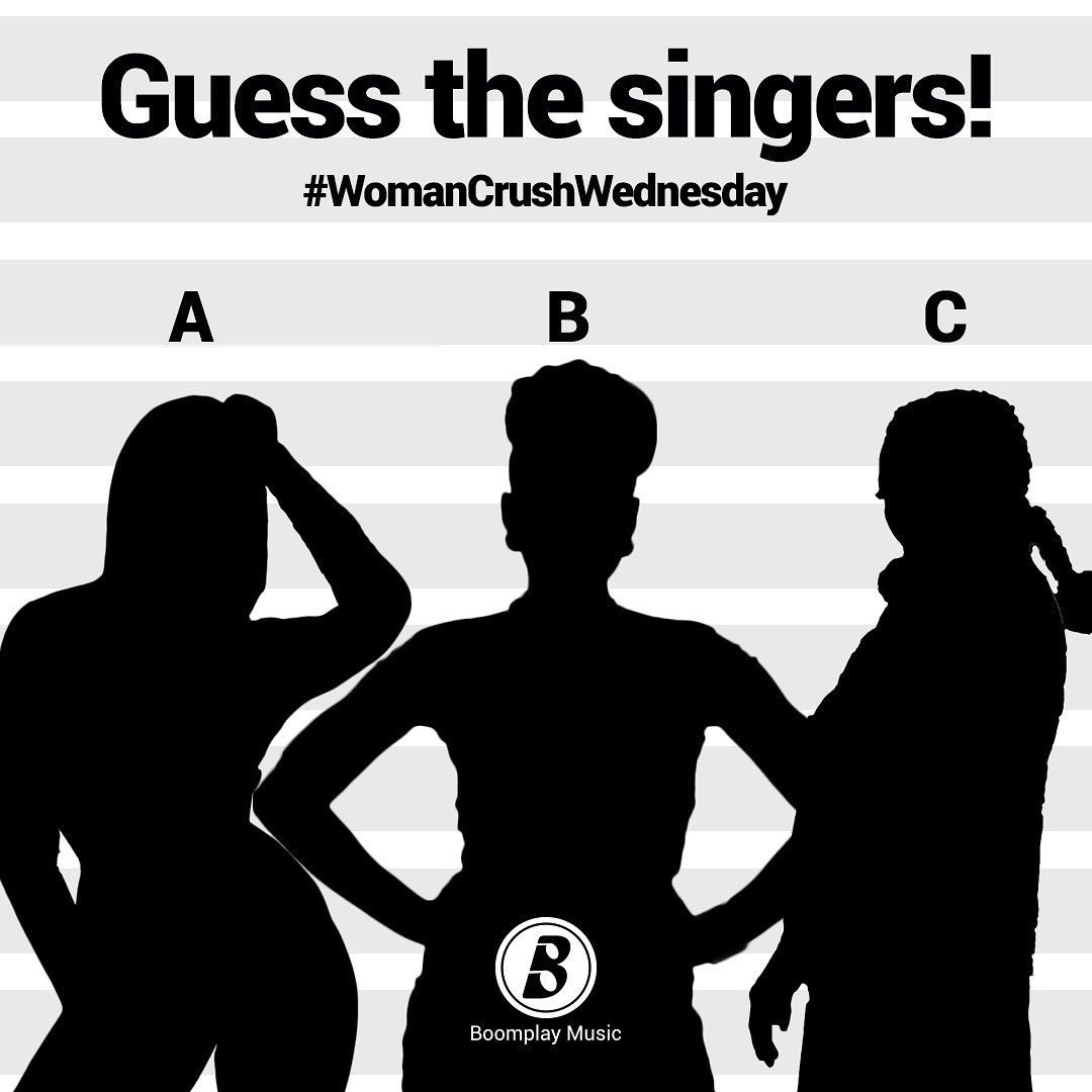 BoomplayNigeria's tweet photo. The #WomanCrush playlist goes live in a bit! Can you guess today’s featured artists? #WCW https://t.co/mLSea6kCWL