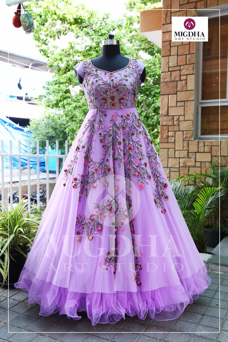 mugdha art studio long frocks