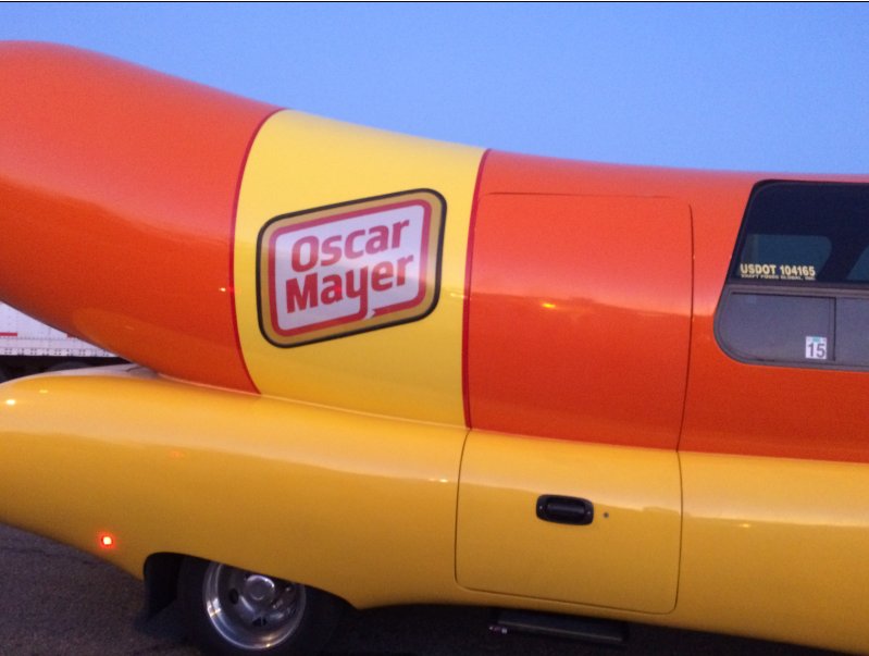 ArizonaDOT's tweet photo. Let’s be frank, it’s not everyday you catch up with a wiener mobile, 
spotted at Sunset Point Rest Area. #nicebun https://t.co/3sqbsJseBL