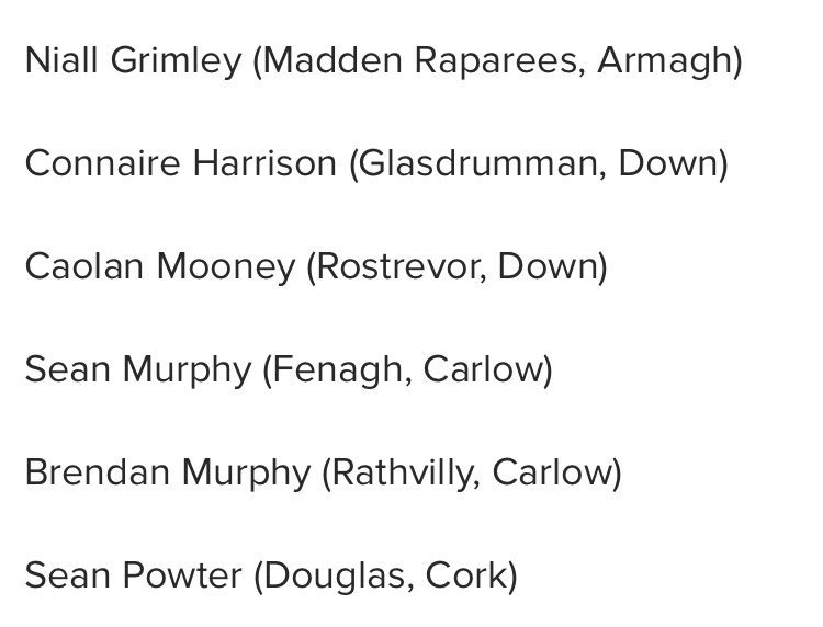 The Ireland squad for the International Rules trip #GAA
