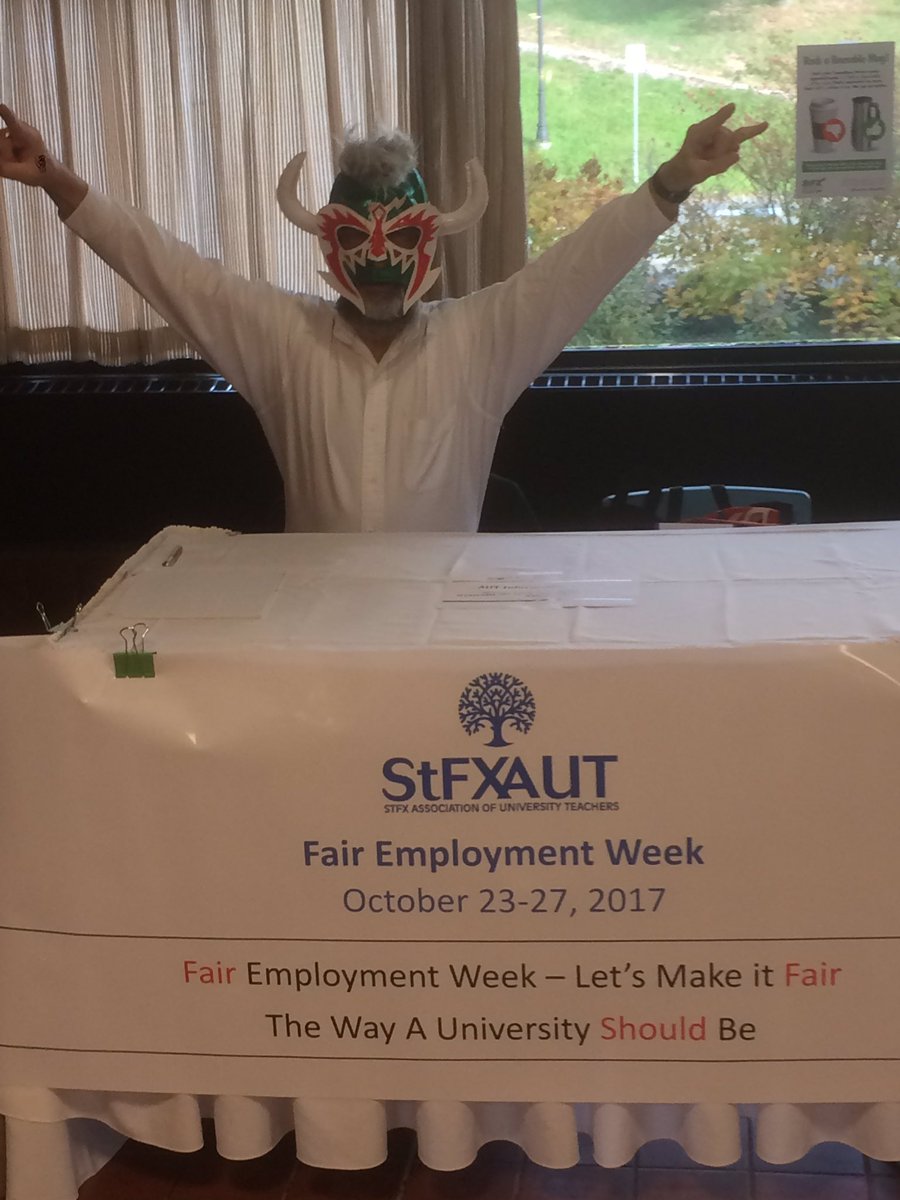 onlyinpublic's tweet photo. Wrestling for Fair Employment. #makeitfair #CAUT #STFXAUT https://t.co/vrwnidfDoz