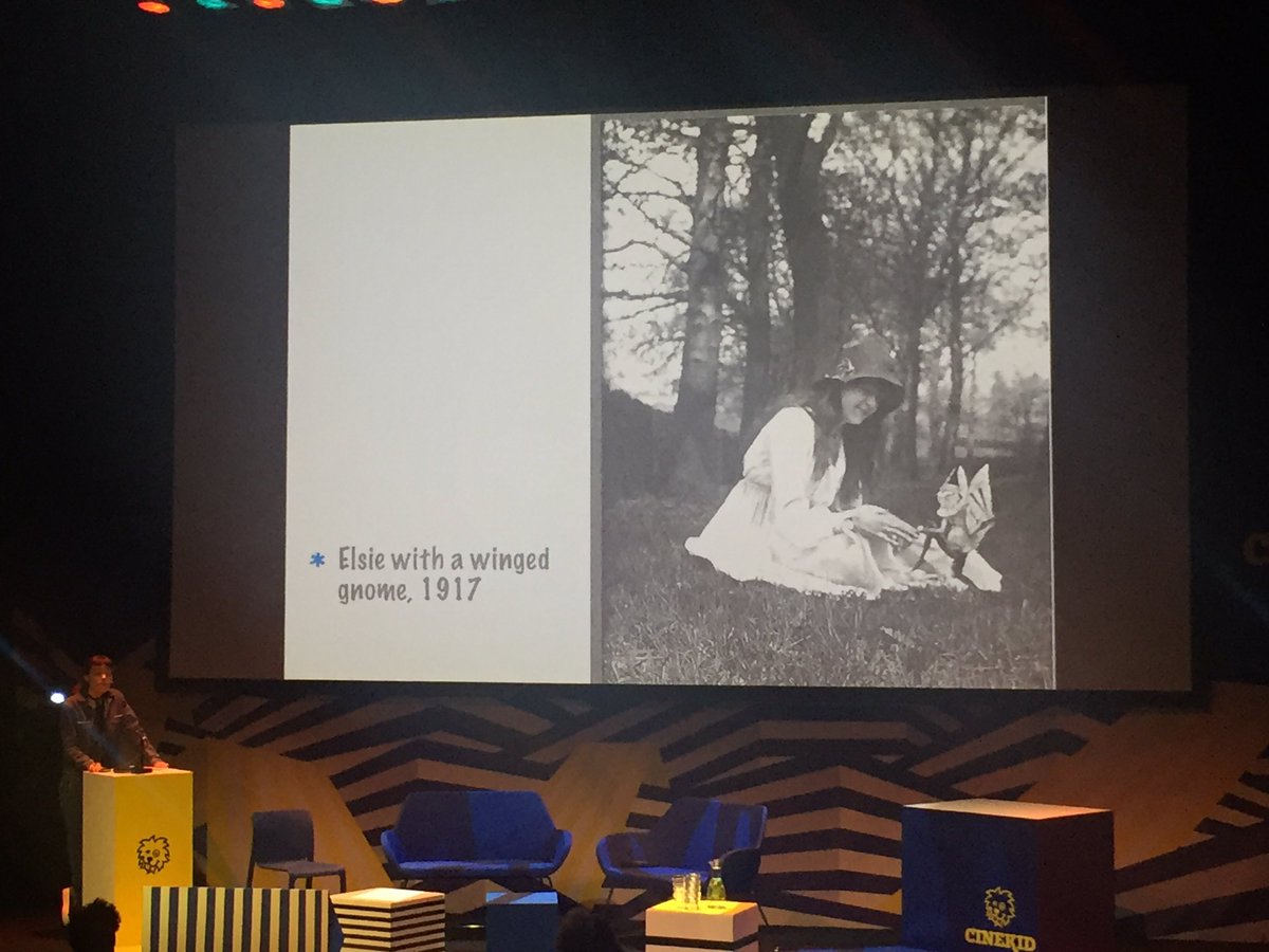 ruthsaxton76's tweet photo. Love that @wmmna is using #Yorkshire as her starting point for #newmediaart 👏#cottingleyfairies #CfP17 https://t.co/LaKnX9KxnV