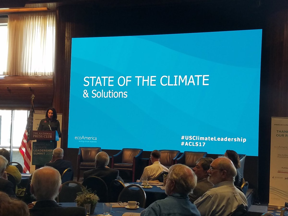 jparfrey's tweet photo. True leadership at American Climate Leadership Summit. Thx @ecoAmerica #ACLS2017 @MeighenSpeiser. #ClimateAction https://t.co/M50Dx7DE4O