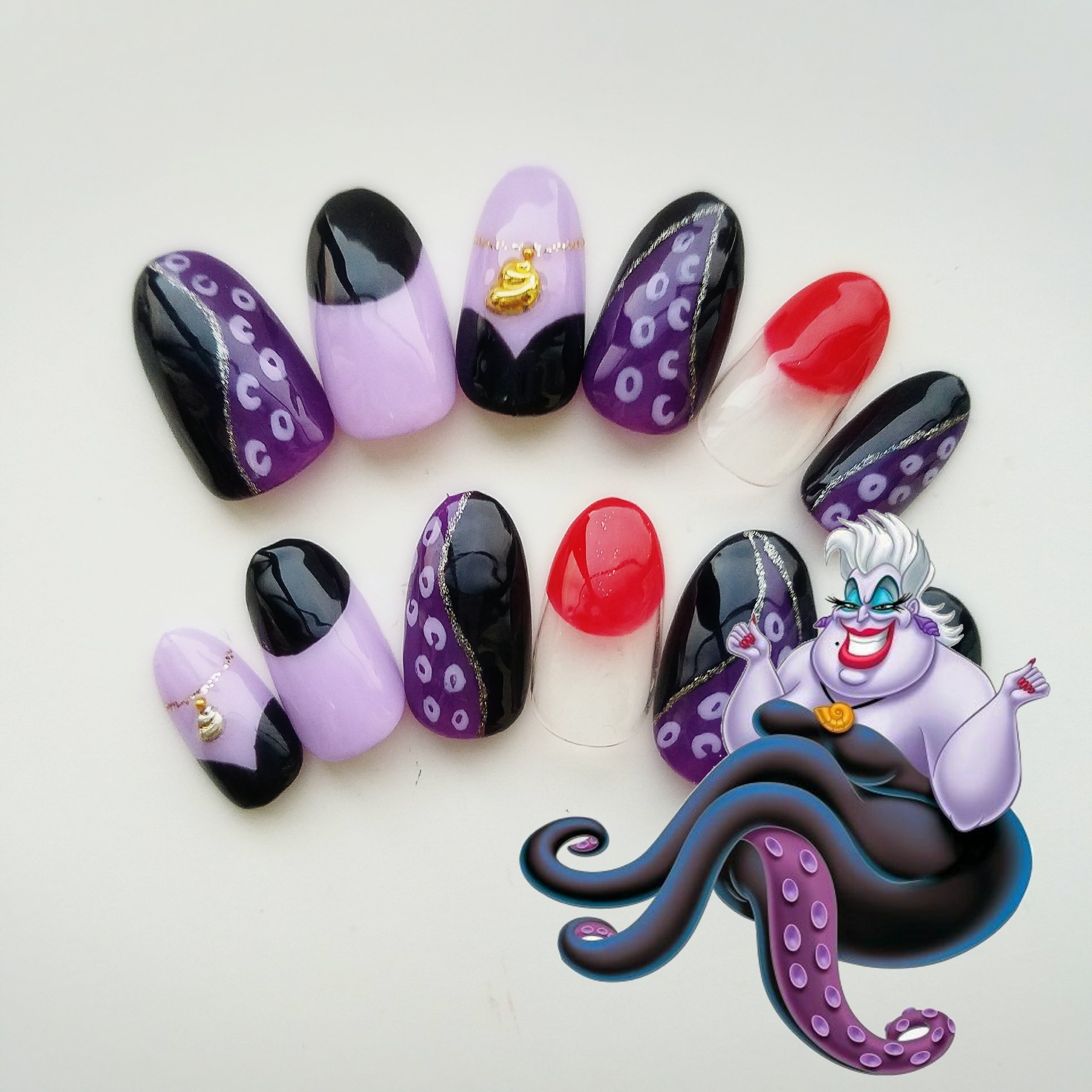 O Xrhsths Baranail Sto Twitter ヴィランズネイルオーダーno 1 ᐟアースラ なぜ1番人気なんだろw Baranail アースラネイル ヴィランズネイル アースラ ネイル T Co 0nbwxzh3t1 Twitter