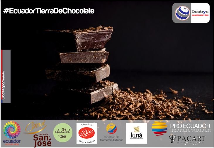 #EcuadorTierraDeChocolate Existen  25 marcas de chocolate ecuatoriano reconocidas a nivel mundial. #DcobysBusiness #Ecuador #México