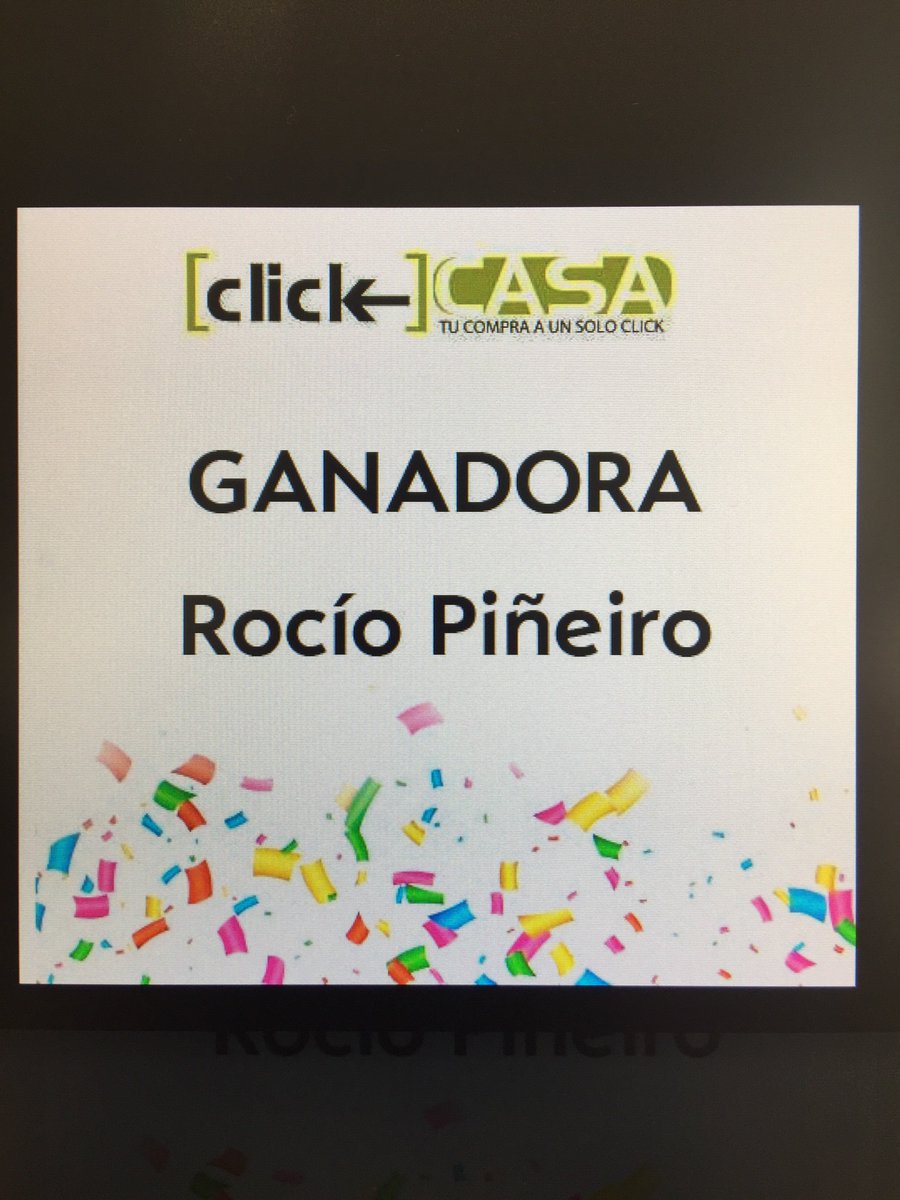 clickyencasa's tweet photo. YA tenemos ganadora y lo hemos publicado en nuestro FB!!!!!! Enhorabuena! 👏🏼👏🏼👏🏼👏🏼👏🏼👏🏼😊 https://t.co/kyCYVMuhqt