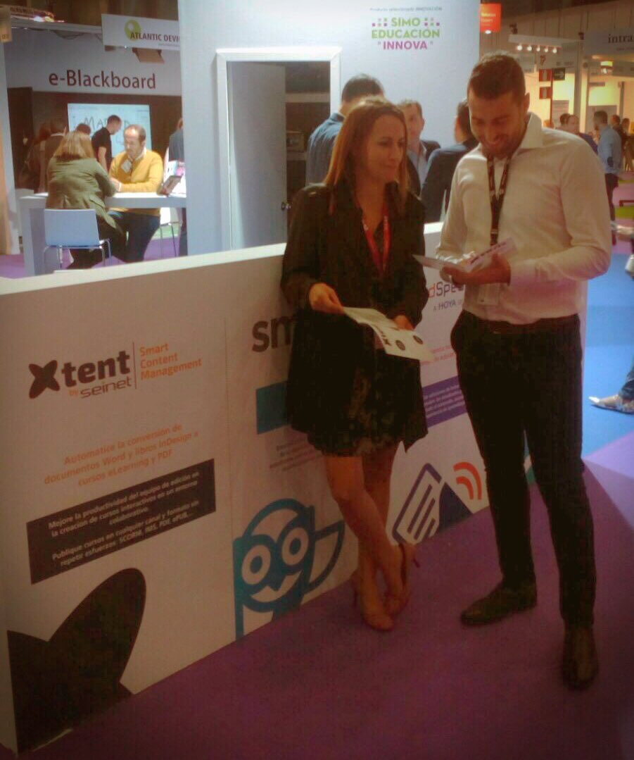 xtentBySeinet's tweet photo. No te olvides de visitarnos en @SIMOEDU_ . Estamos en el Stand 12E29 #SIMOEDU17 #elearning #xtent #educacion #lcms #smartContent https://t.co/1dVzCTeegq