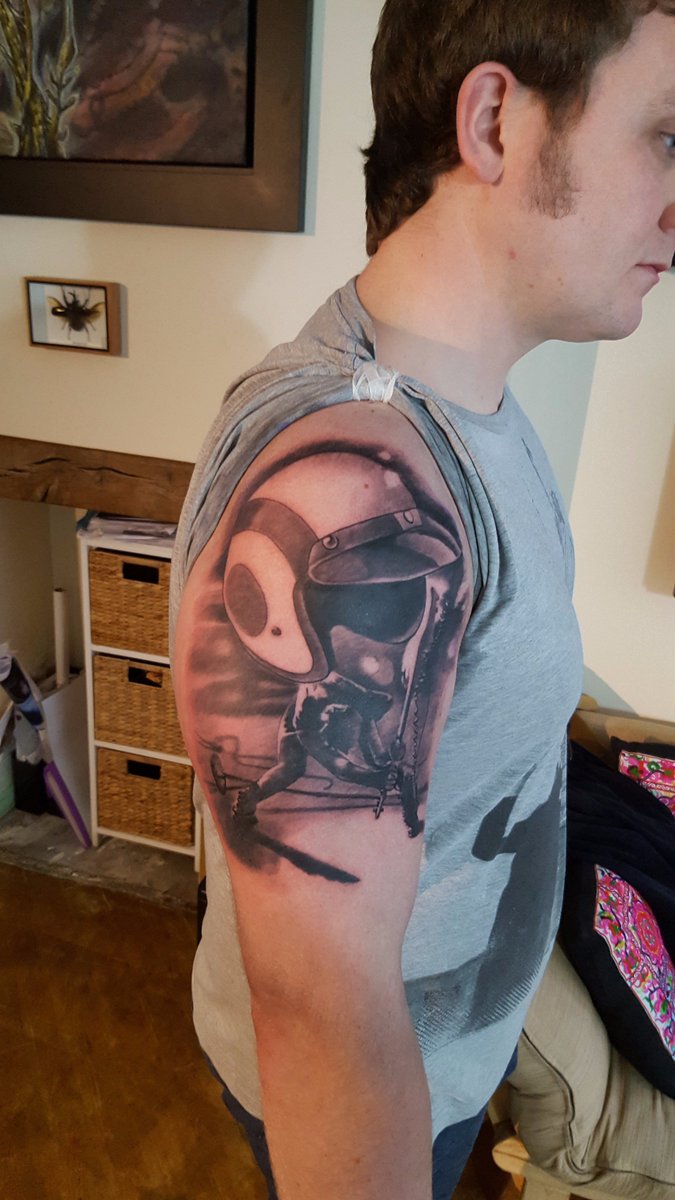 TBlackFreighter's tweet photo. A few of Patchs Tattoos from this week! Both still in progress so watch this space #Tattoo #tattoos https://t.co/qDvDTEPywH