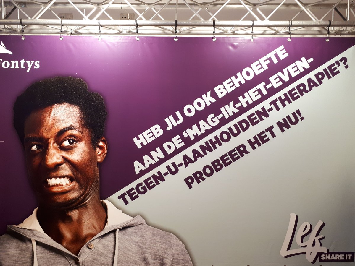 Ook voor wie ff wat therapie kan gebruiken... Kom gerust! #magikheteventegenjeaanhouden #fontyslef #R5
