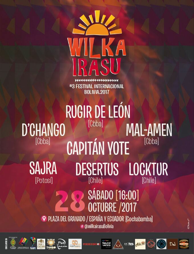 desertusband's tweet photo. Y nos vamos a #cochabamba estaremos en el #wilkairasu @GuayabaStone @blackflagstudio @noticiasiquique https://t.co/iggFkKnjoI