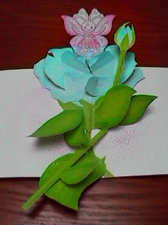 花ポップアップカード