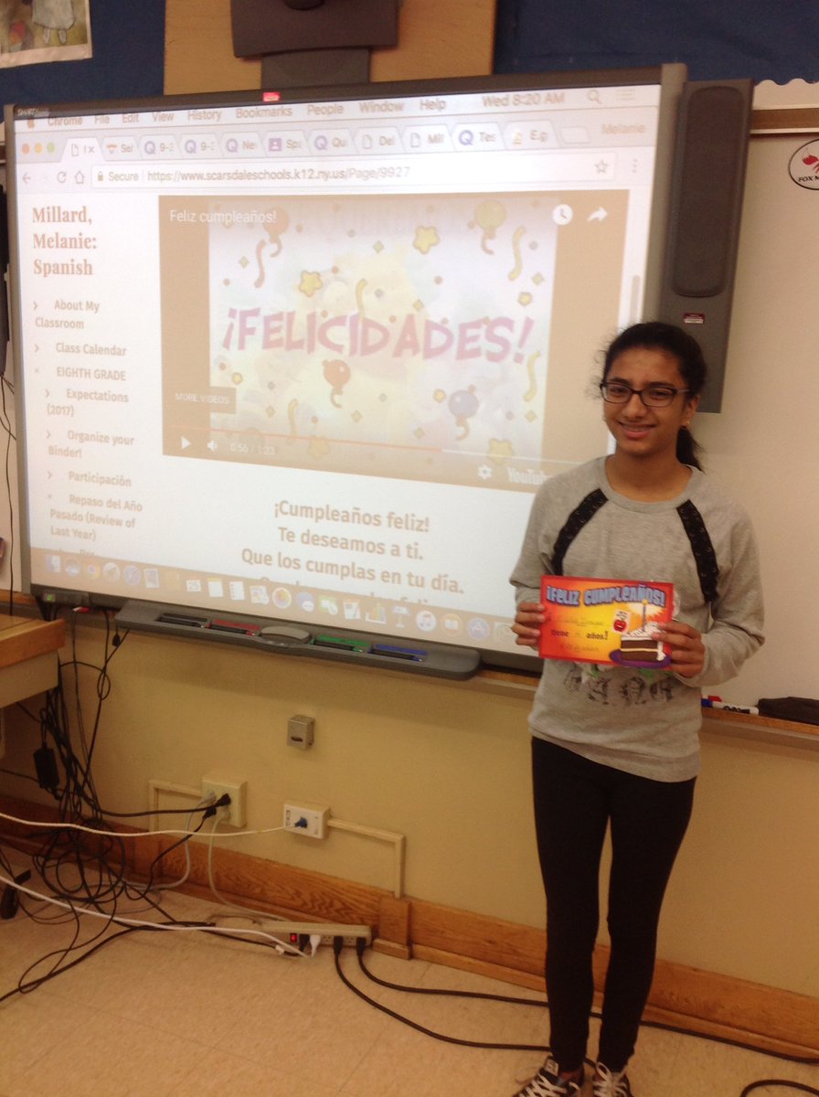 SraMillard's tweet photo. ¡Feliz cumpleaños! #ScarsdaleMSPride #ScarsdaleWL https://t.co/J8H1nOcav7