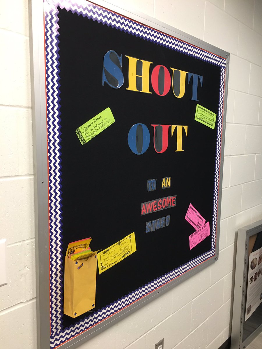 MrsSommerWMS's tweet photo. A fresh new look for our teacher shout out board. Thanks @tonni4schmidt! #TigerWMS #PBIS https://t.co/2GnEEvXvmB