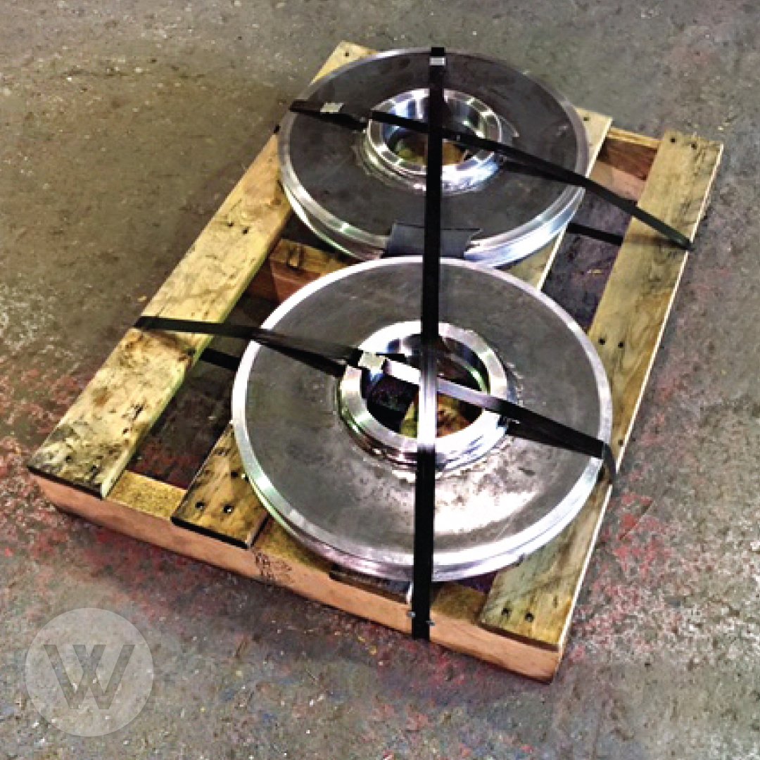 WilcoxDoor's tweet photo. On it's way to #NewBrunswick! This #sheave was fabricated in our Hamilton division for #hoist #materialhandling https://t.co/VfqXNxzUYN https://t.co/BjpV2VCTPo