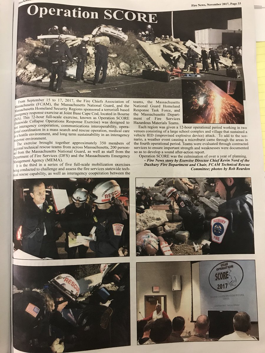 PCTRT's tweet photo. Some great coverage by @thefirenews on #operationscore https://t.co/2uGhZmQHle