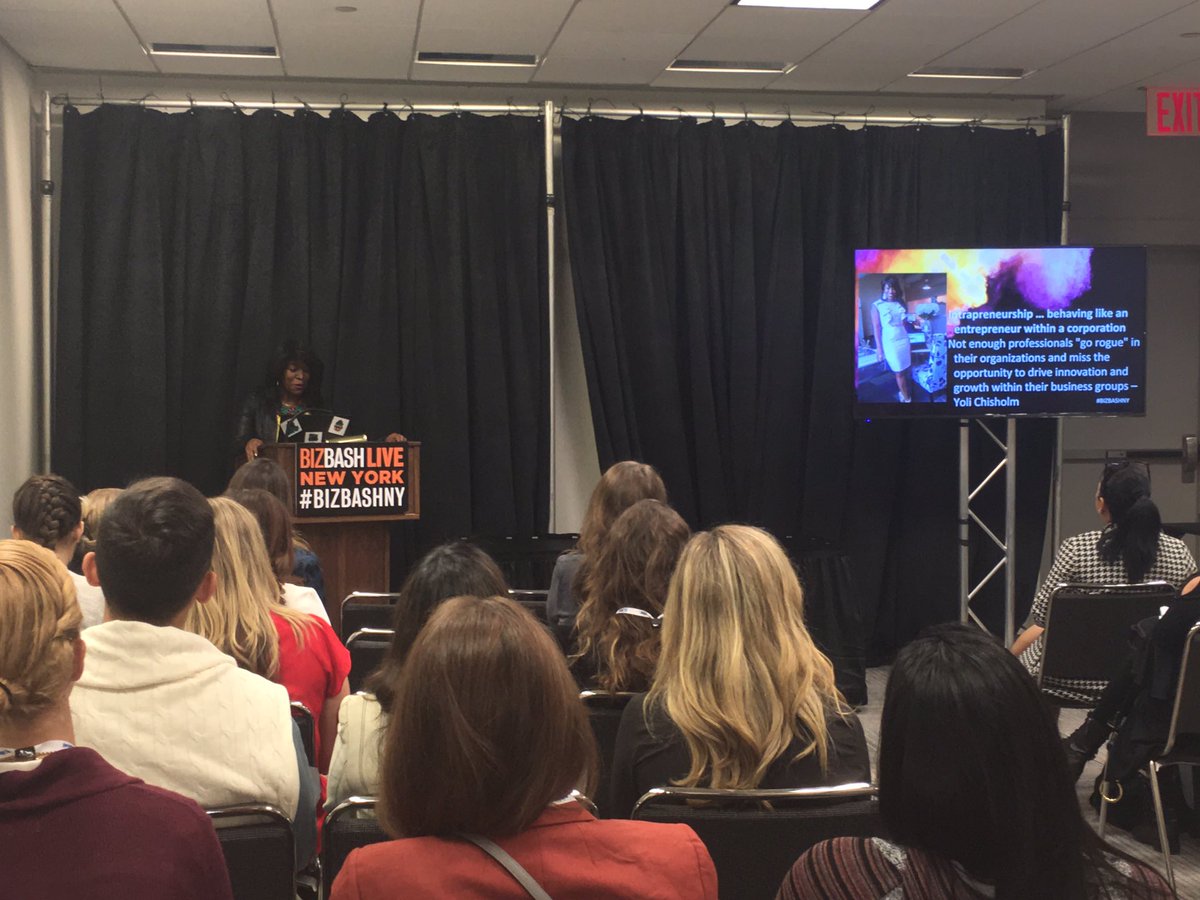 BizBashLive's tweet photo. Come on down to room 1B01 and listen to @YoliChisholm of #Steamrole.com discuss how to win in business! #BizBashNY #CrushingCorporate https://t.co/Xi5xxh9zgX