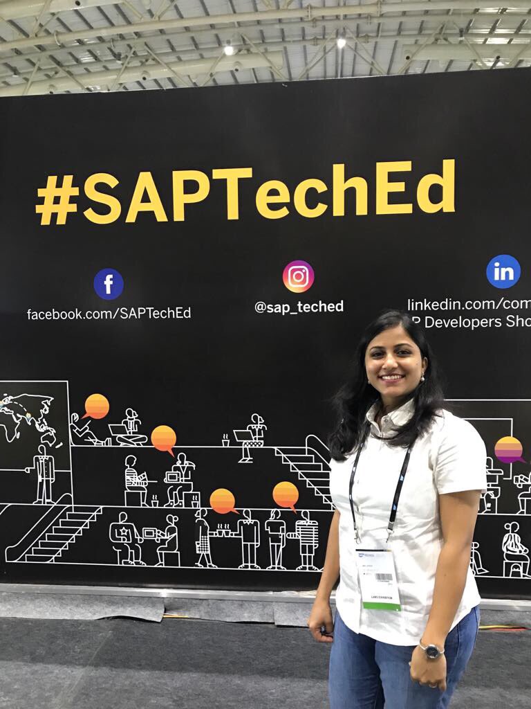 latharcm's tweet photo. Excited and proud to take part in #SAPTeched 2017 https://t.co/pwywyvldmp
