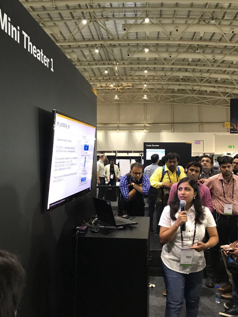 latharcm's tweet photo. Excited and proud to take part in #SAPTeched 2017 https://t.co/pwywyvldmp