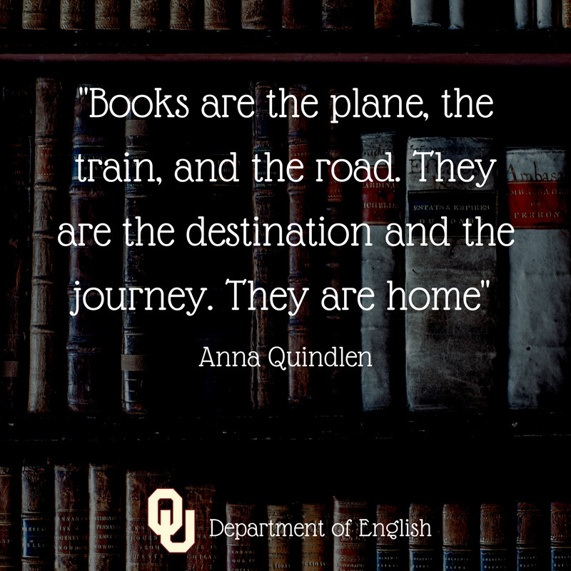 OklahomaEnglish's tweet photo. What are you #reading right now? #books #quotes #ouenglish #ou https://t.co/ZV8Cgh9U57