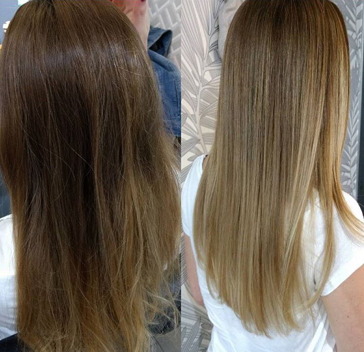 Gorra en degrade de nuestra #Fany #blonde #peluqueria 💫