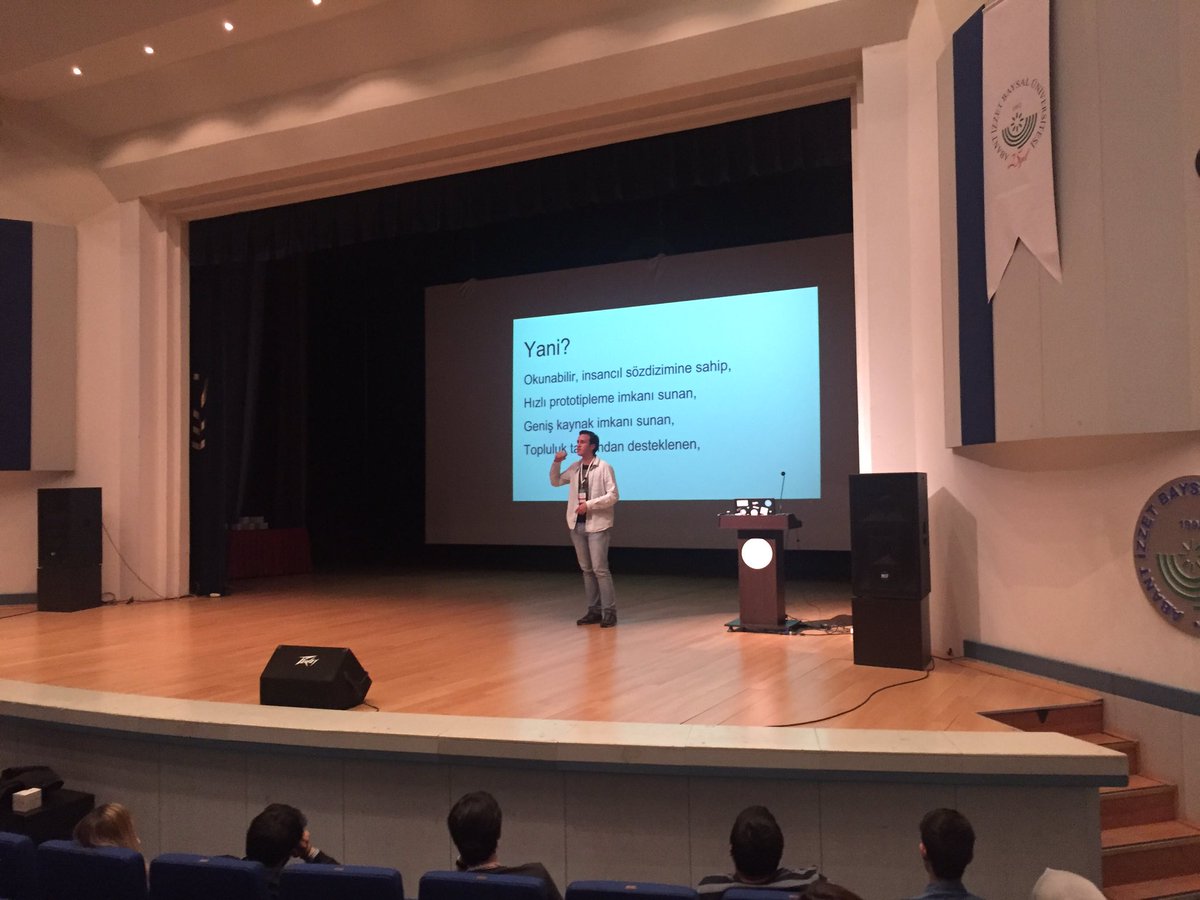 gdgbolu's tweet photo. @bugraisguzar MicroPython ile bizlerle #dfest17 #gdg #devfest17 https://t.co/Rp1adzOL6g