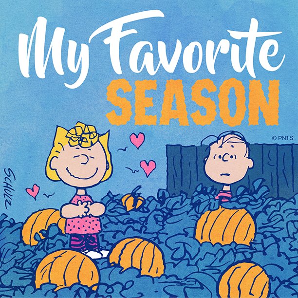 Snoopy's tweet image. Fall is my favorite! 🍂