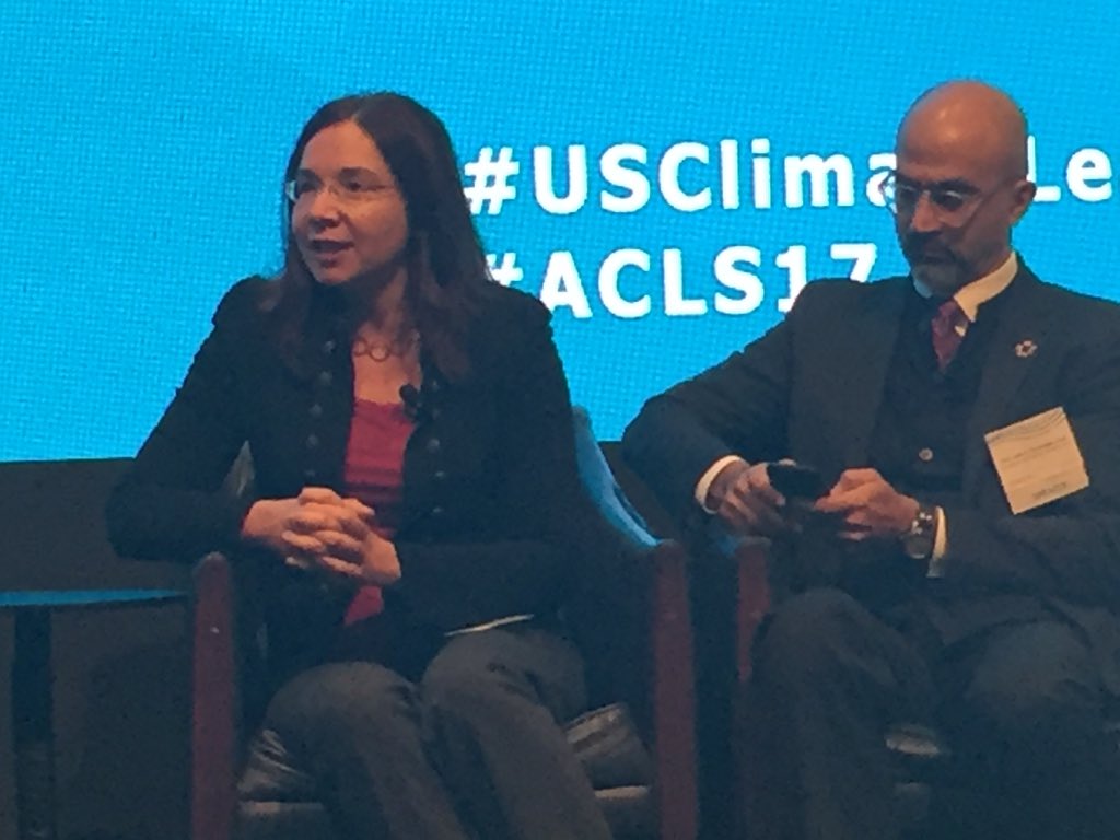 mollyrauch's tweet photo. More than explaining the facts on #climate, we need to connect with people's hearts, highlight their personal stake. @KHayhoe at #acls2017 https://t.co/6zrrw9xg3y