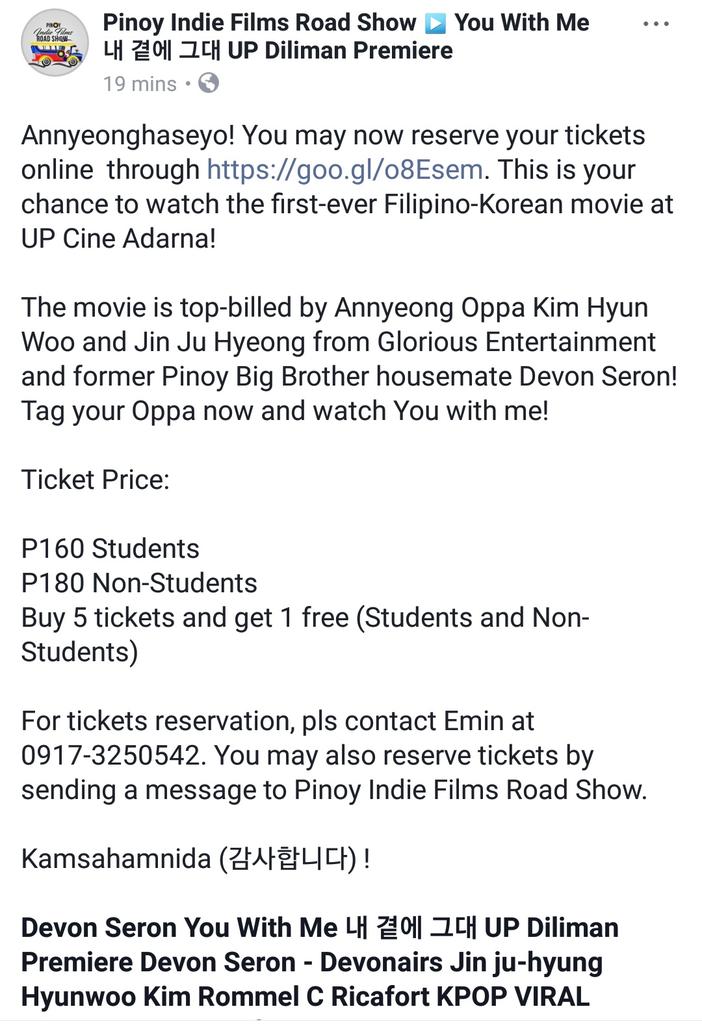 DEVONline_SQUAD's tweet photo. LIKE
COMMENT 
SHARE ❤

#YWMSpecialScreening 

https://t.co/AfV7djU6bW

@TeamDEVONairs 
@devonsupporter 
@DevjuLove 
@devhyunph 

© https://t.co/aIxndTPzIz