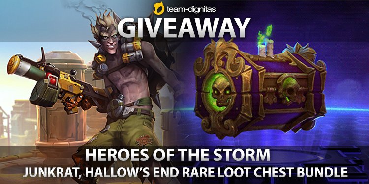 dignitas's tweet photo. GIVEAWAY: @BlizzHeroes #HGCFinals skin codes!

- Junkrat
- Hallow’s End Rare Loot Chest bundle

Follow, RT, enter: https://t.co/yh6MA7zQqN https://t.co/jOyy28Fx3v