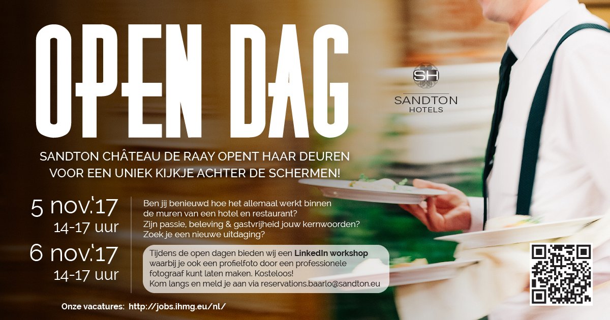 Kom je ook op 5 of 6 november? <a href="/ChateauDeRaay/">Château De Raay</a> <a href="/SandtonHotels/">Sandton Hotels</a>  #werkenineenhotel #hotel #Venlo #noordlimburg #Eindhoven #Nijmegen  #Roermond 👌🏻😀🍷🍽️