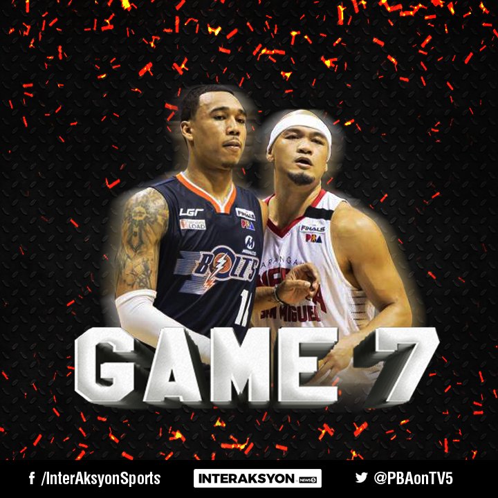 PBAonTV5's tweet photo. We're going to Game 7! #PBAFinals https://t.co/uliRnK2Rz7