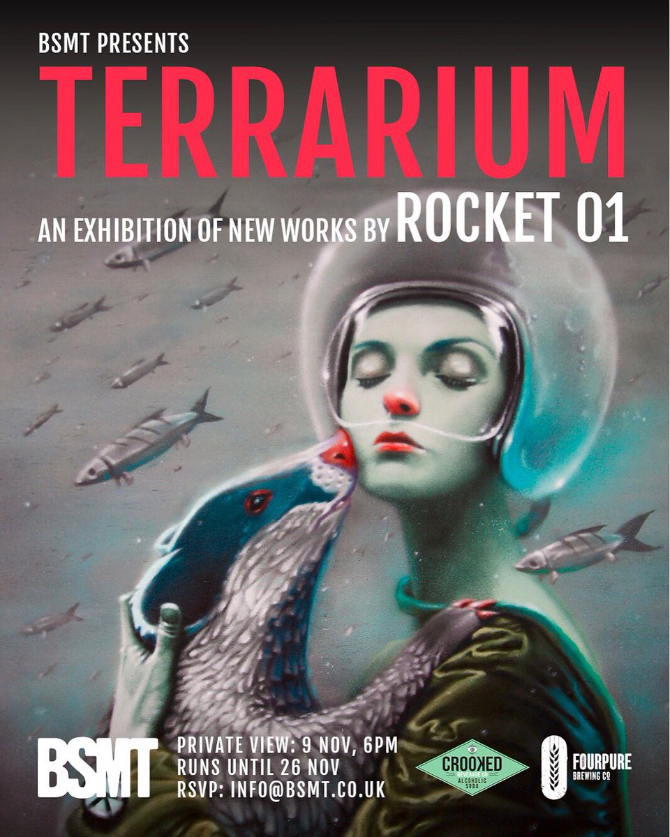 #London Diary Date 9th November, <a href="/BSMTSPACE/">BSMT Space</a> present a new show of work by <a href="/Rocket01/">Rocket01</a>  RSVP: info@bsmt.co.uk #streetart