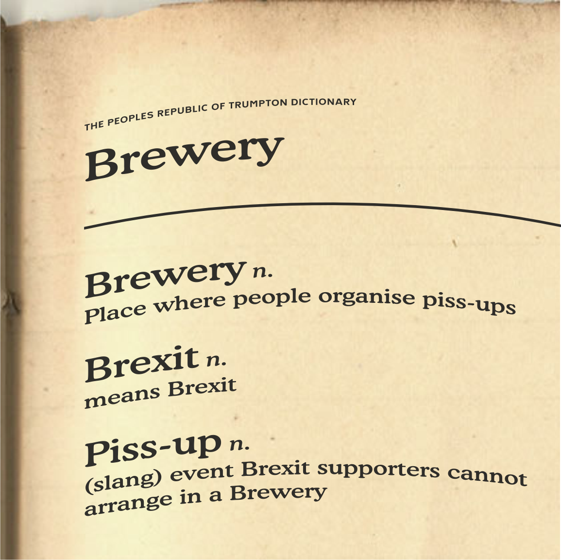 Listening to David Davis today we are reminded of these entries in the <a href="/Trump_ton/">Trumpton</a> dictionary