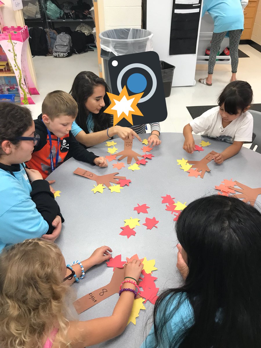 FhsLittleEagles's tweet photo. Yesterday kicked off #funinthefall theme: counting leaves for the # trees #math & matching uppercase pumpkins to lowercase leaves #EarlyEd https://t.co/yBim9MKwBC