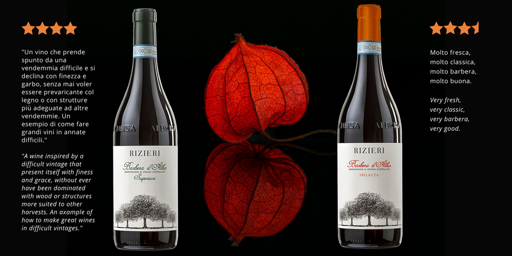 Rizieri_Wines's tweet photo. #Barbera d'Alba Superiore #Rizieri 2014 e Barbera d'Alba Sbilauta 2016 entrambe al #top fra le Barbera degustate da @winesurf!
#winetasting https://t.co/ySOx4KW7VI